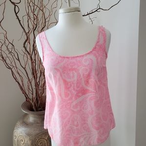 Lilly Pultizer Pink Paisley Tank Top